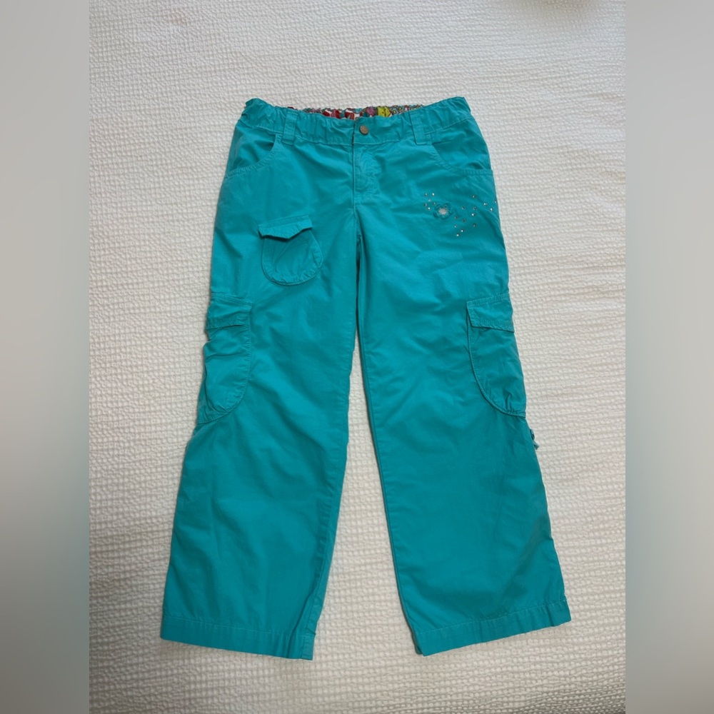 PUC Boutique Turquoise Cargo Pants